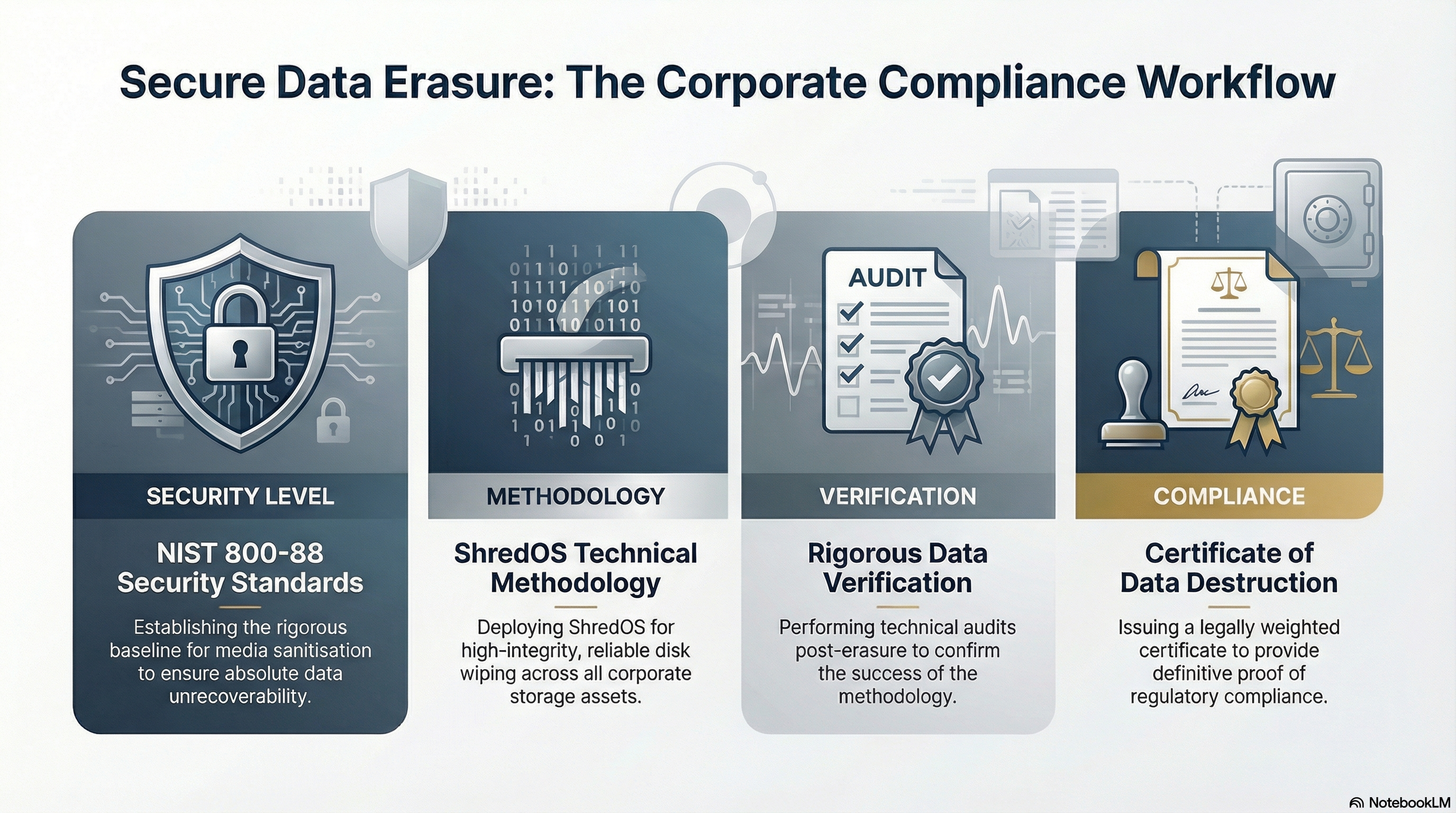Secure hard drive destruction and NIST 800-88 compliant data erasure services for IT asset disposal in London and across UK